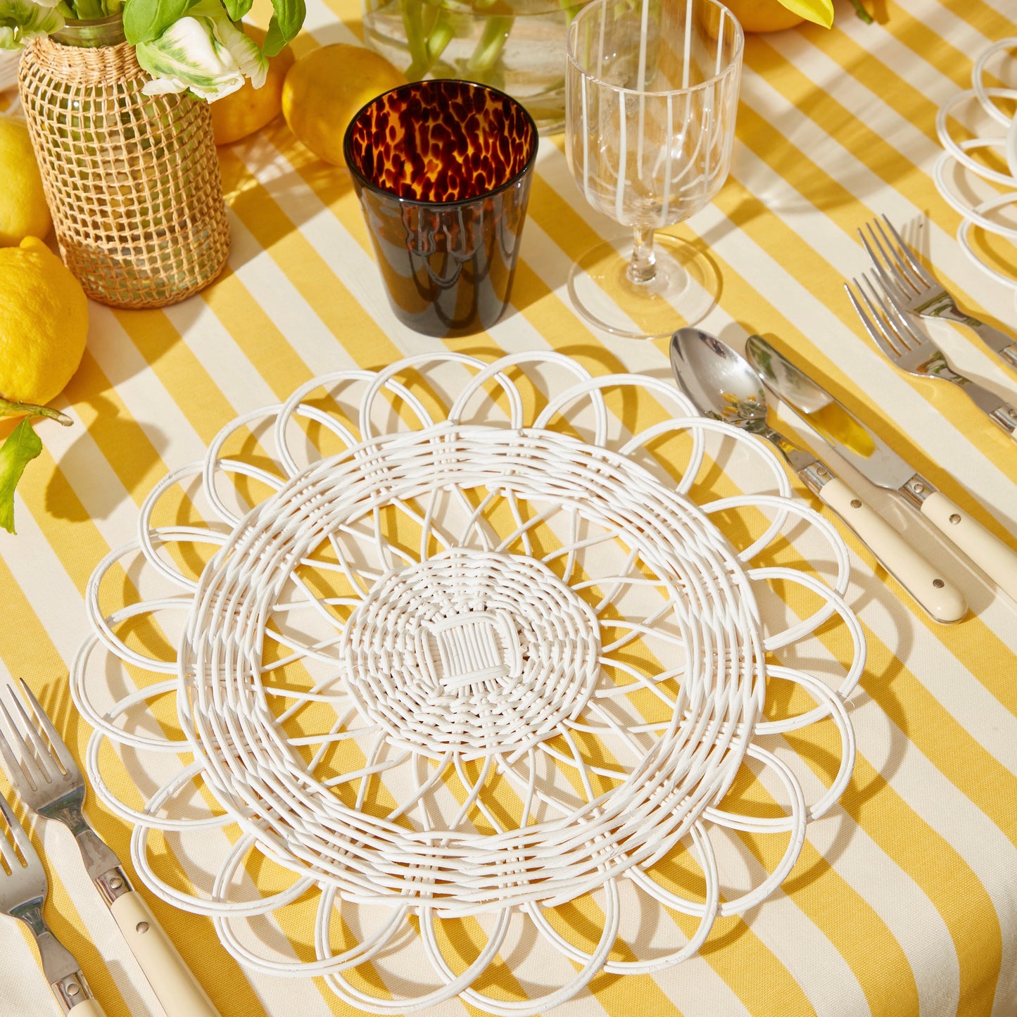 White Cabana Placemats (Set of 4)