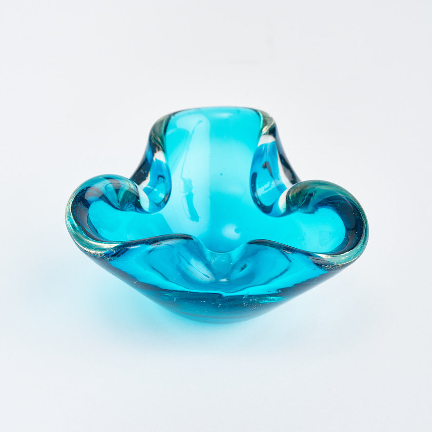 Turquoise Murano Bowl
