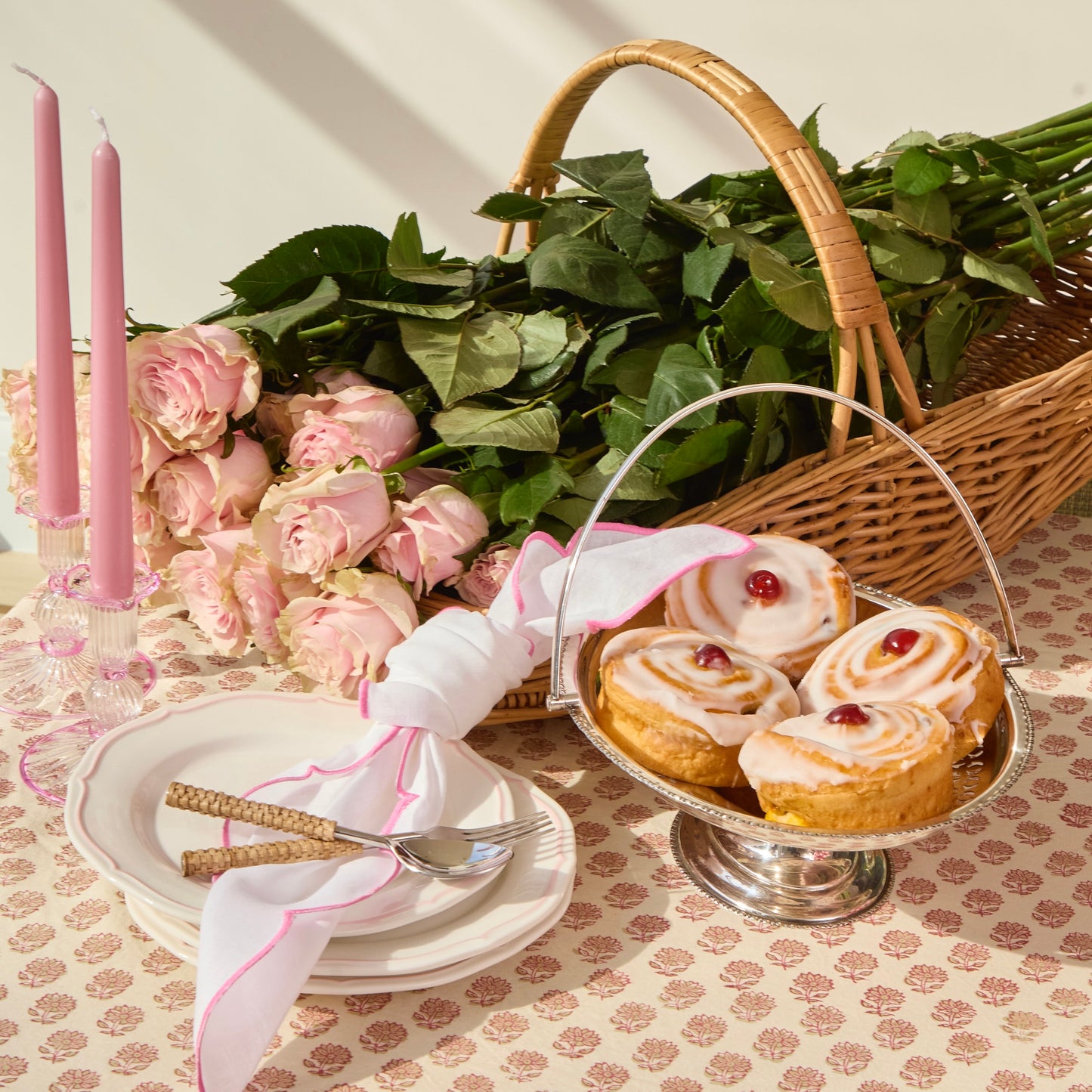 Silver-plated Latticed Basket