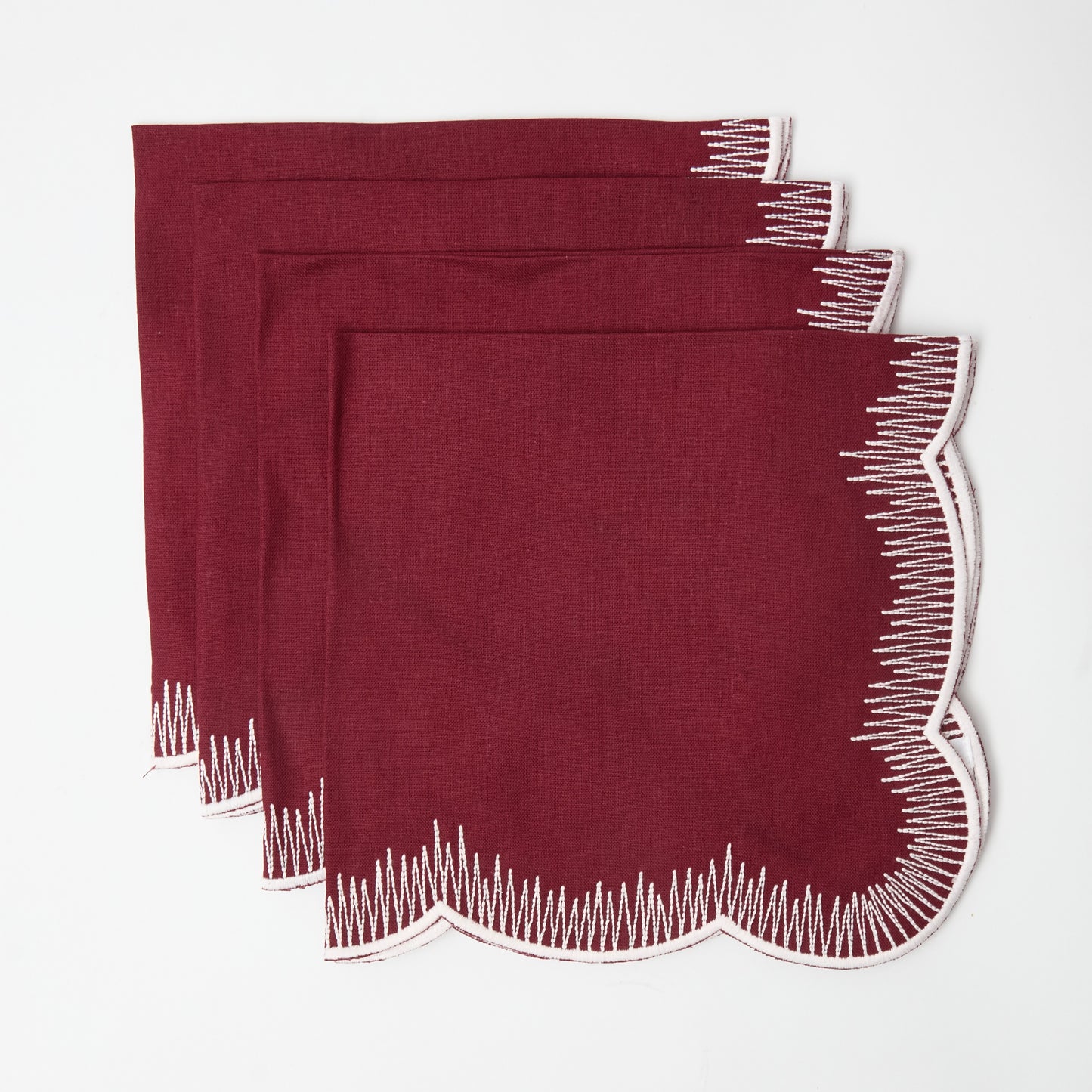 Maroon Harry Napkins (Set of 4)