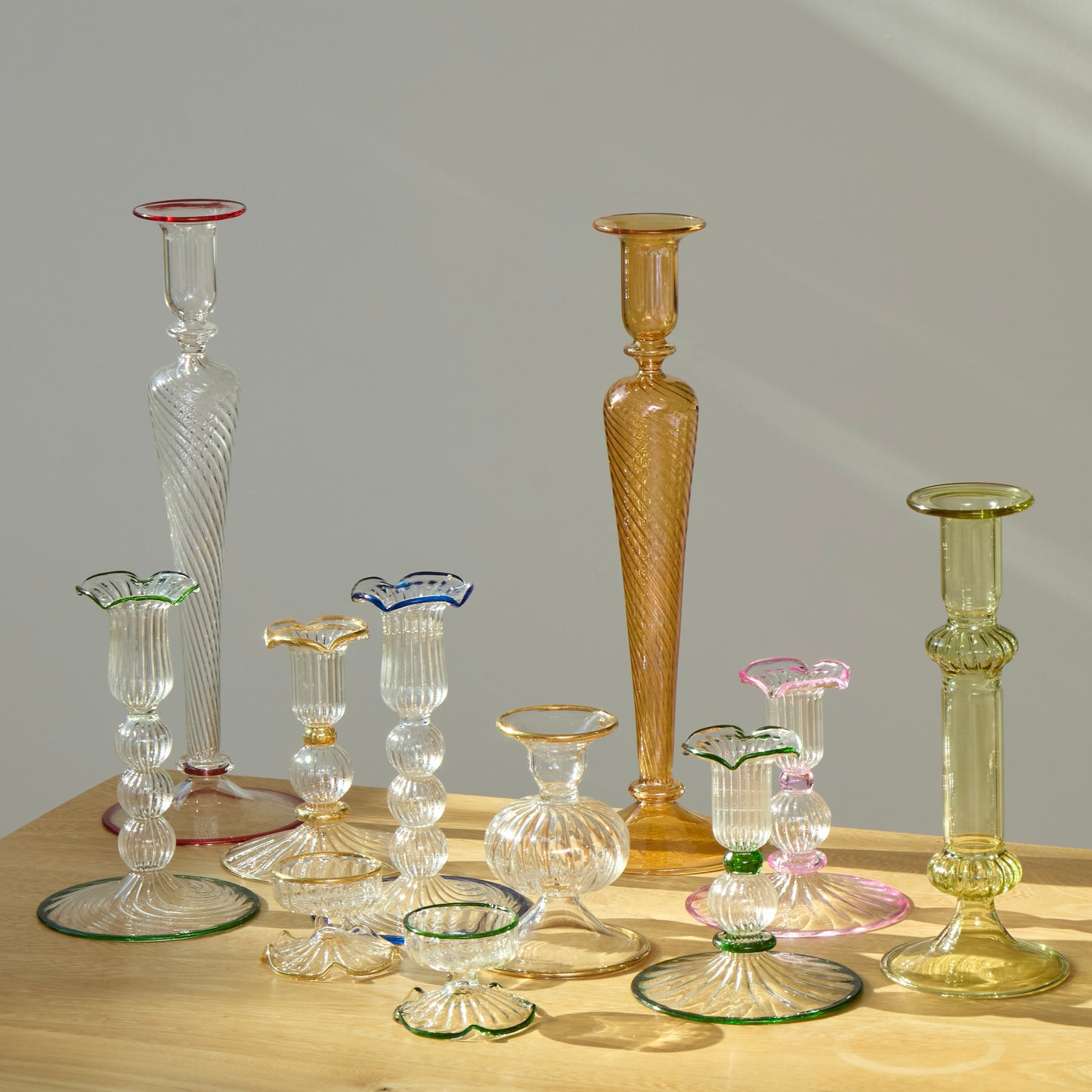 Amber Horatio candleholders (Set of 2)