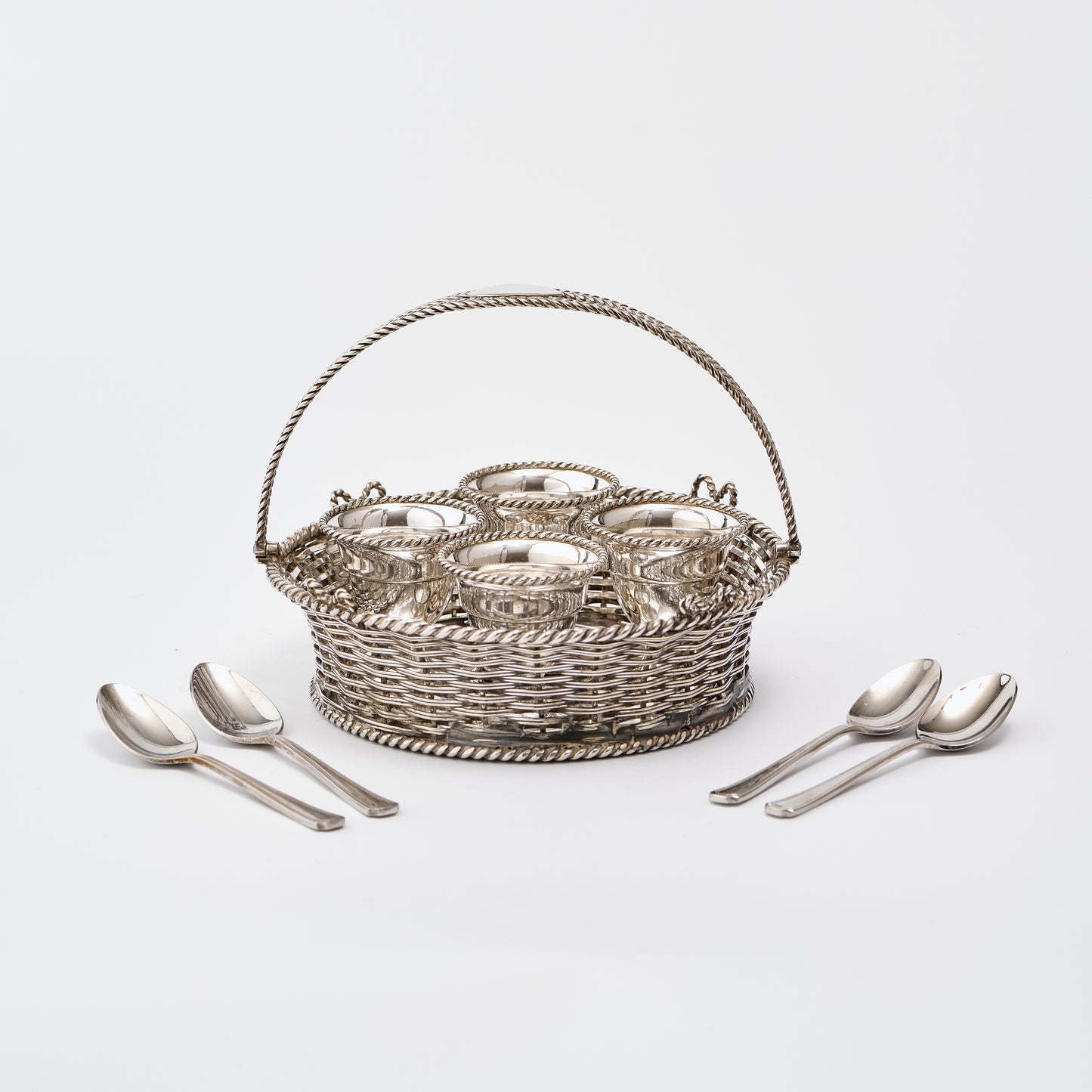Silver Plated Egg Basket