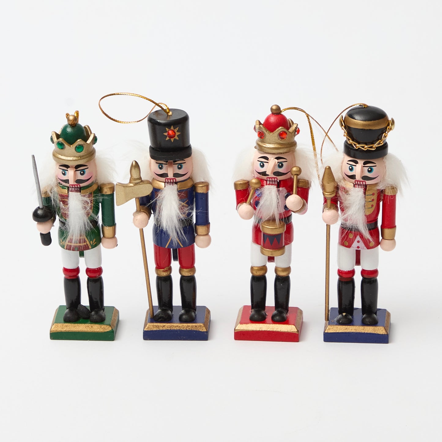 Miniature Festive Nutcrackers (set of 4)