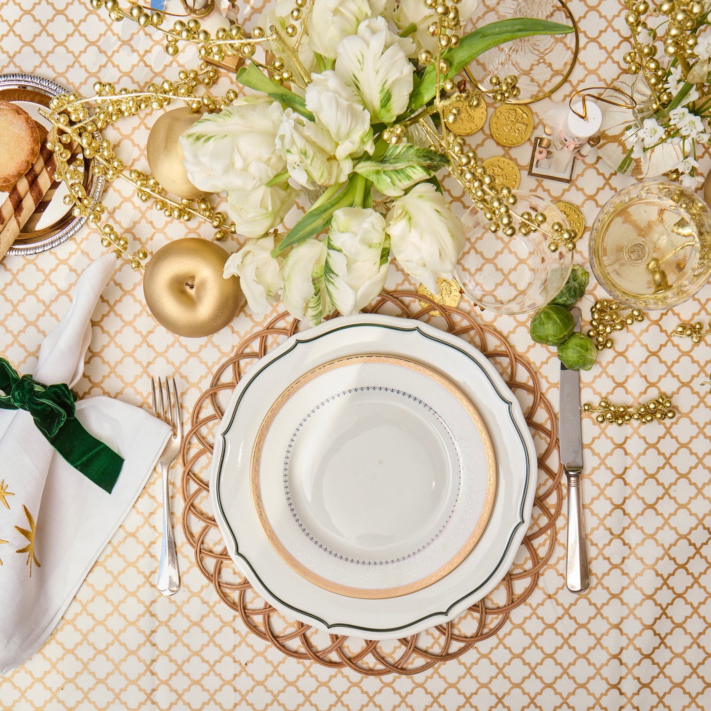 The Golden Trellis Tablecloth