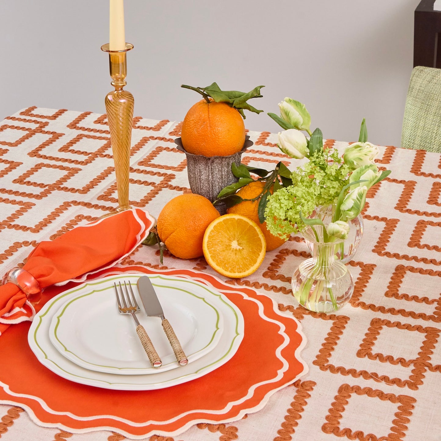Tangerine Dream Orange placemat (Set of 4)
