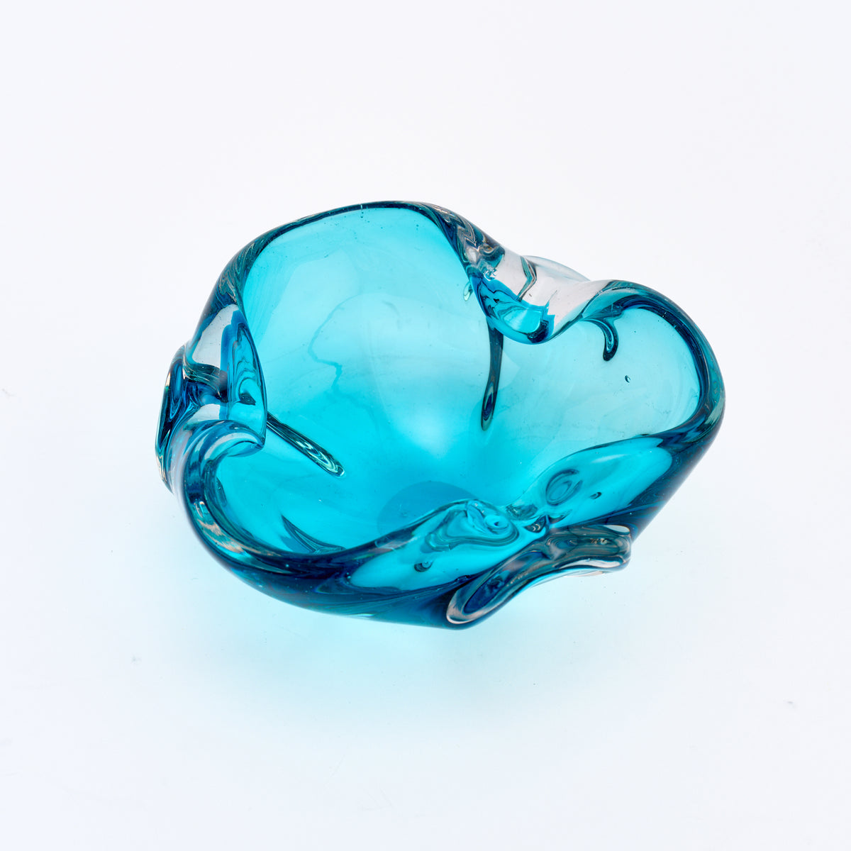 Turquoise Murano Ashtray