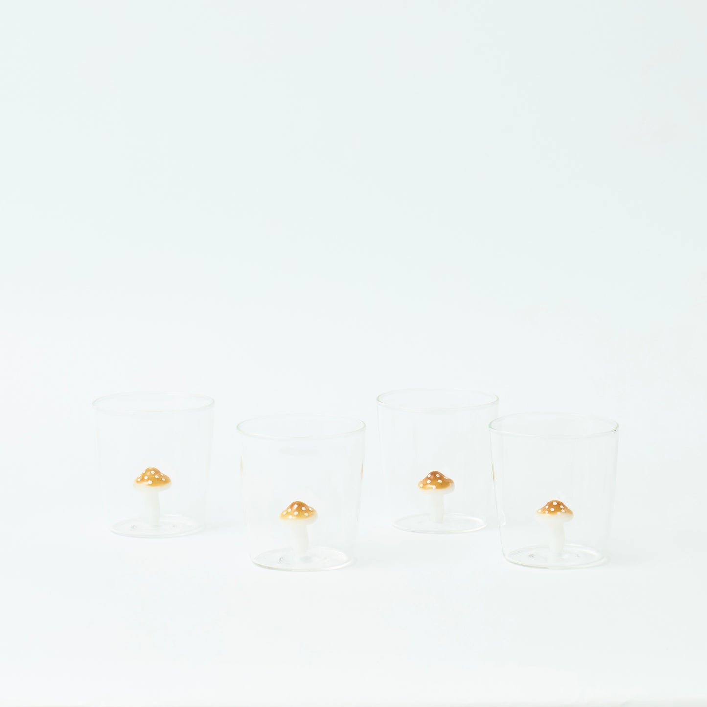 Orange Shroom Glasses (Set of 4)