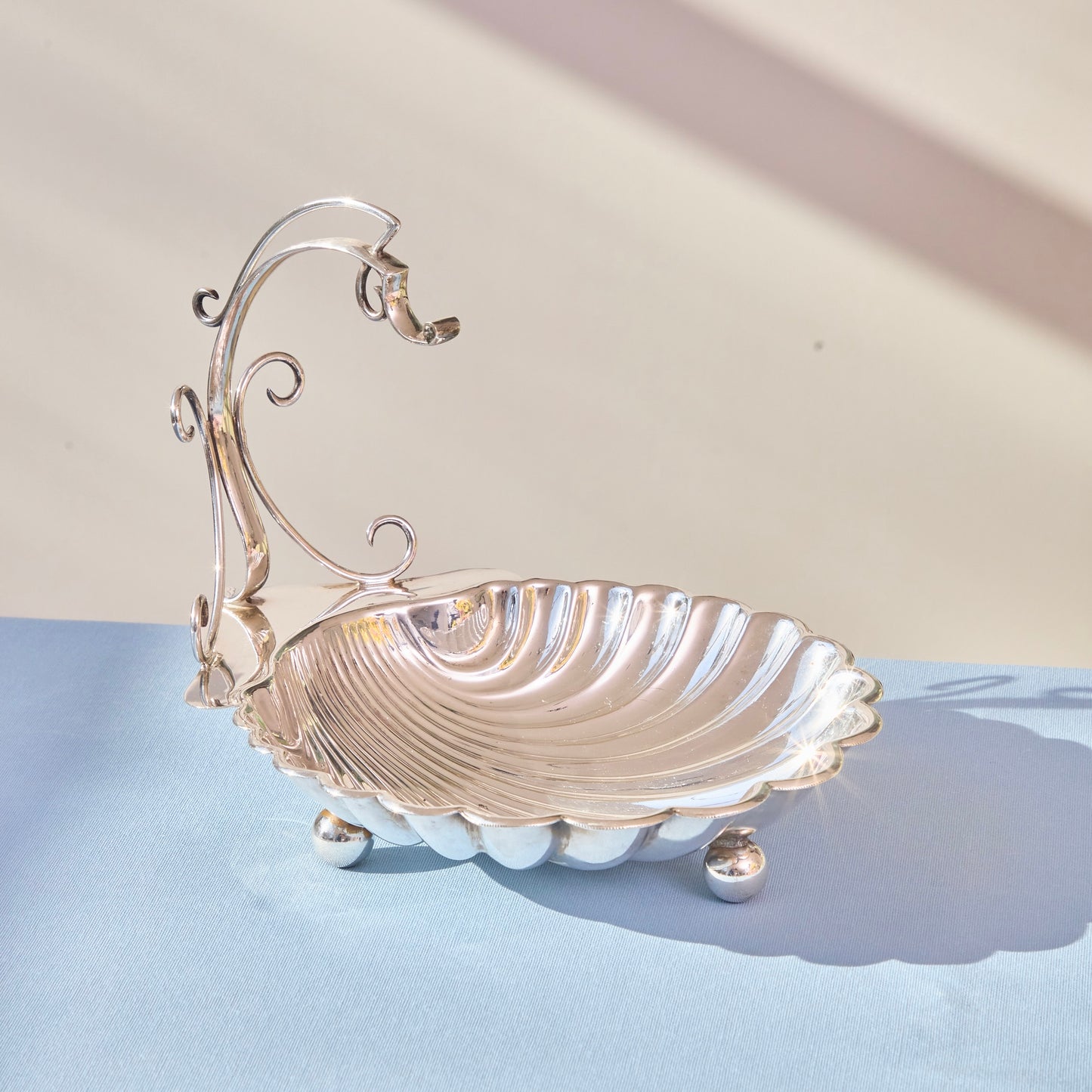 Silver-plated Shell Dish