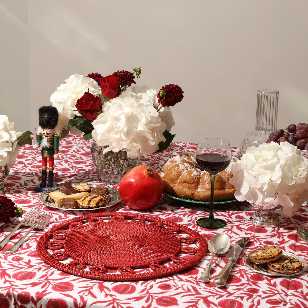 Ruby Red Pomegranate Tablecloth