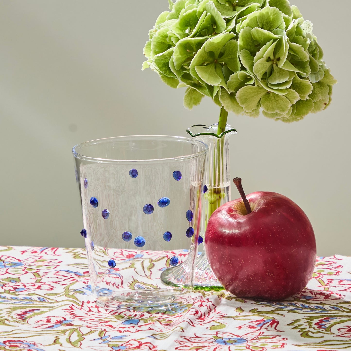 Blue Dotted Glasses (set of 4)