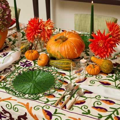 Autumn Suzani Tablecloth