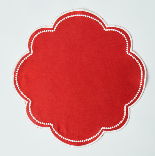 Orlando Cinnamon Orange Circle Placemat  (Set of 4)