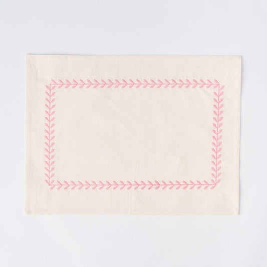 Pink Climbing Leaves Placemats (set of 4)