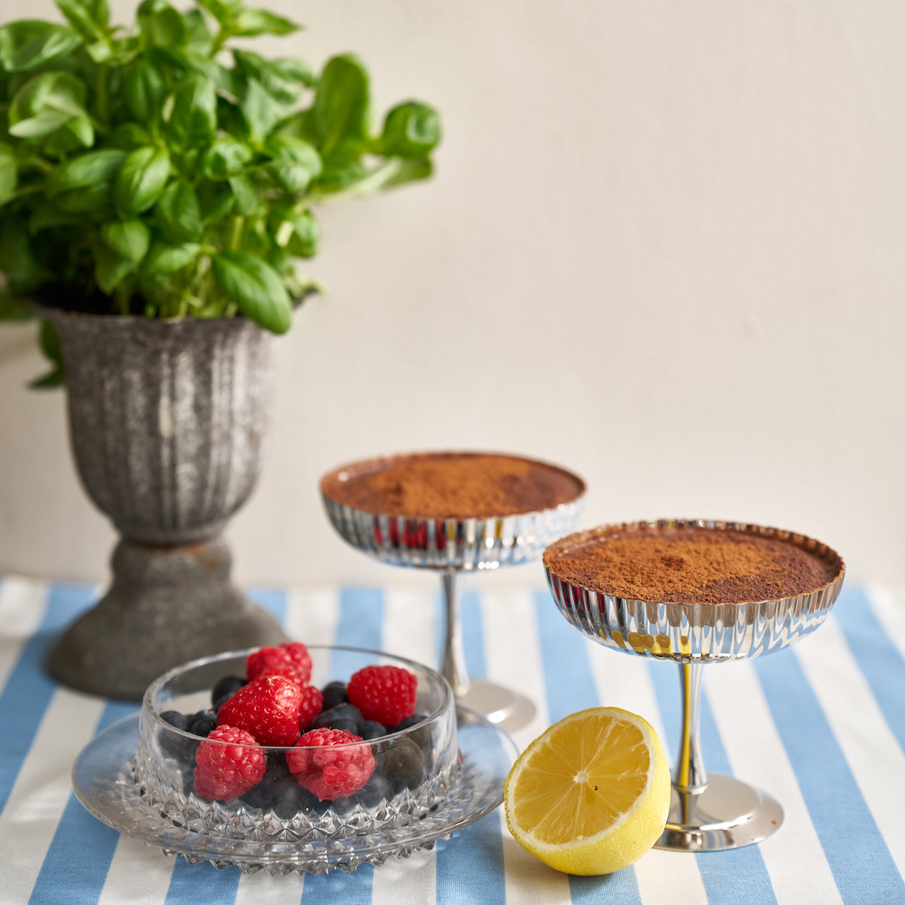 Ribbed Ice Cream Coupe (pair)