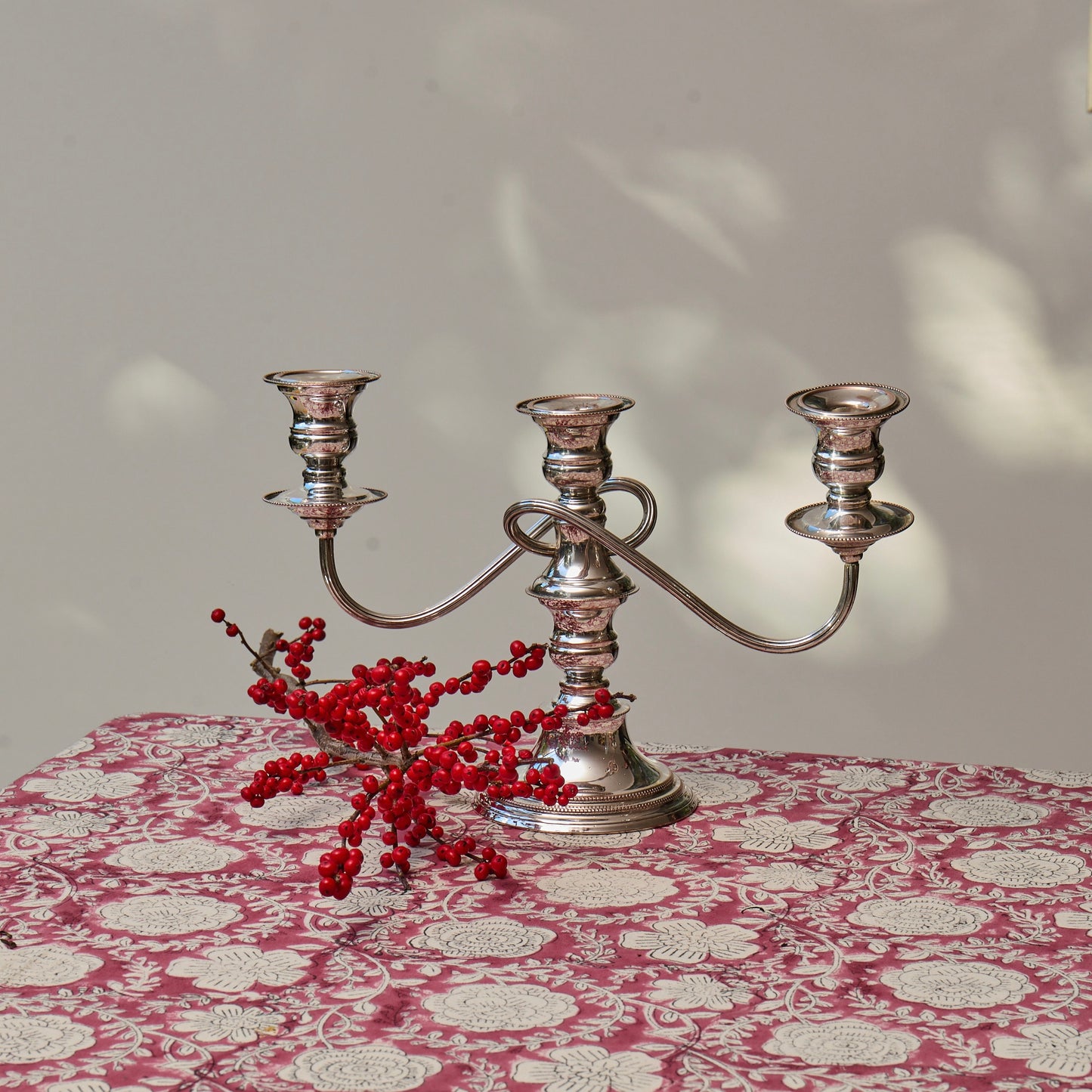 Pair of Silver Plated Candelabra