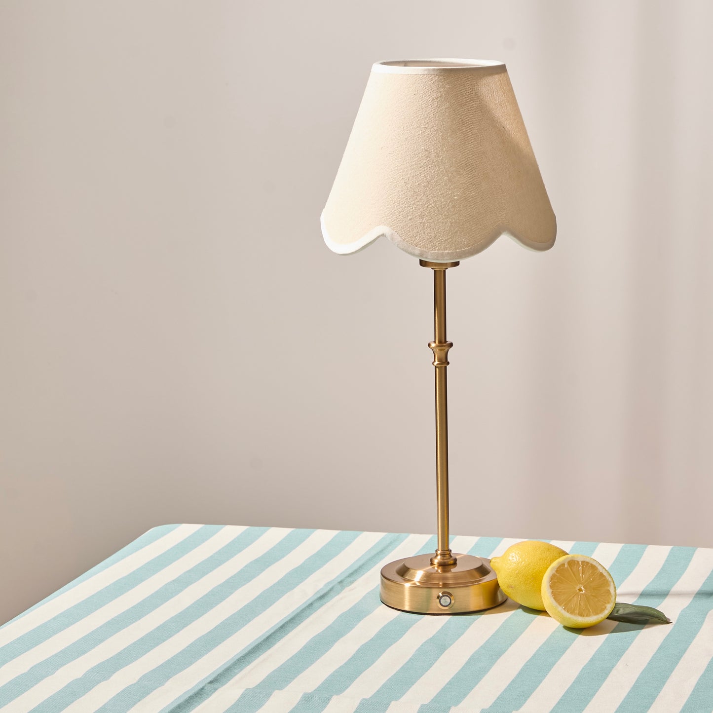 Beige Scallop Lampshade