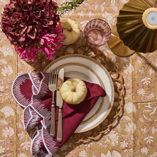 Pink Corn Harvest Tablecloth