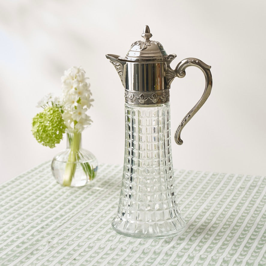 Crystal and Silver Plated Claret Jug