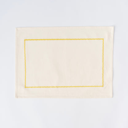 Yellow Zig Zag Placemats (set of 4)