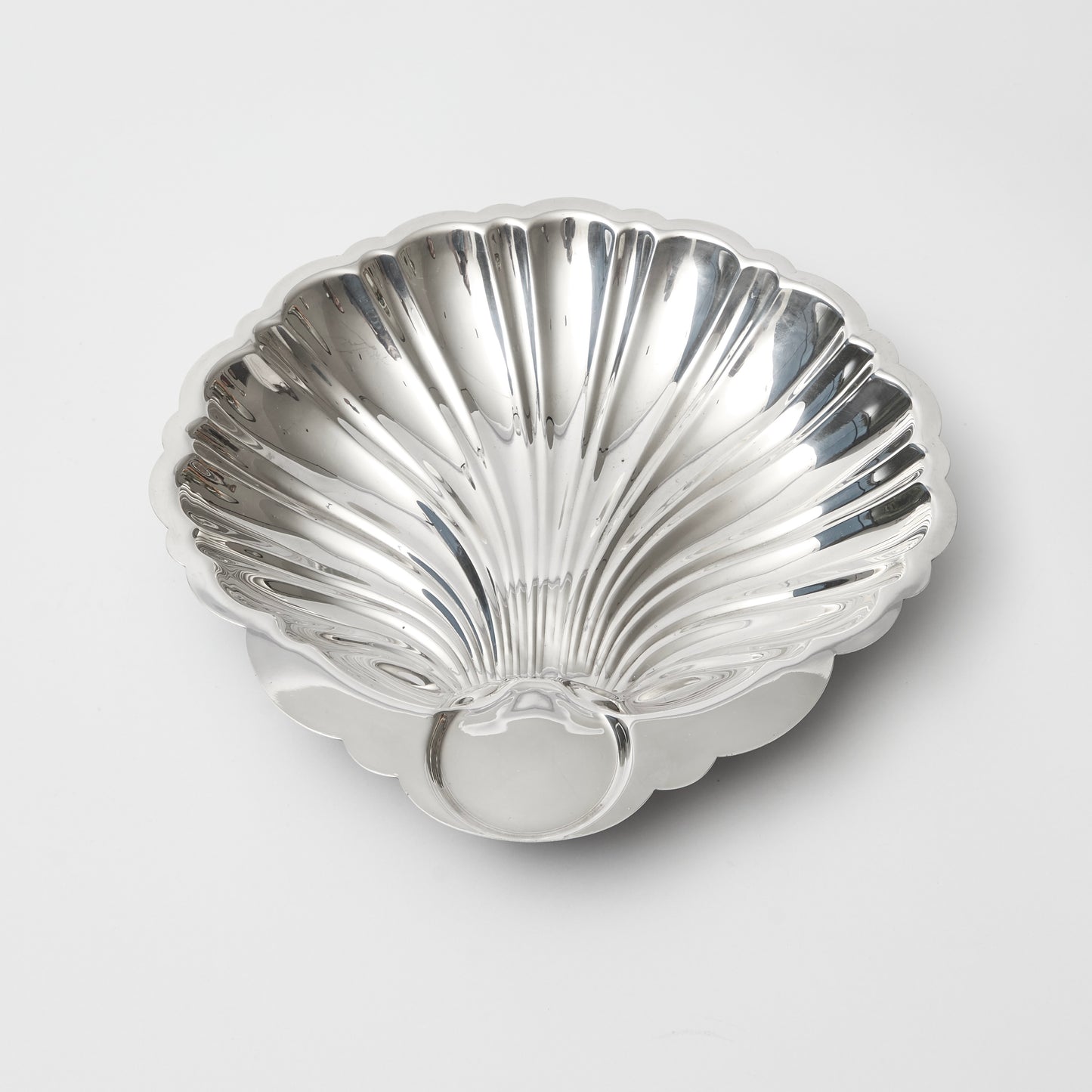 Vintage Silver Shell Serving Dish