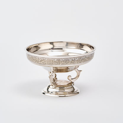 Small Silver Plated Footed Centrepiece
