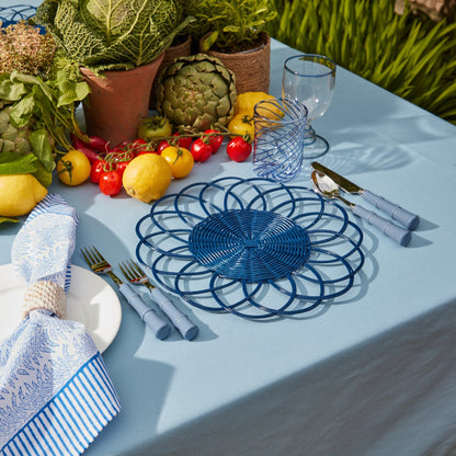 Cleo Pale Blue Tablecloth