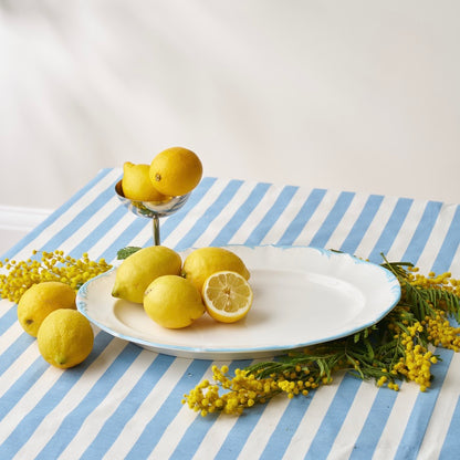 Art Deco Blue and White Vintage Serving Plate