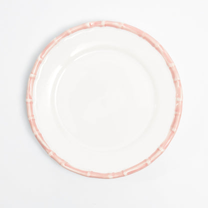 Large Pink Bamboo Dinner Plate  (1 piece)