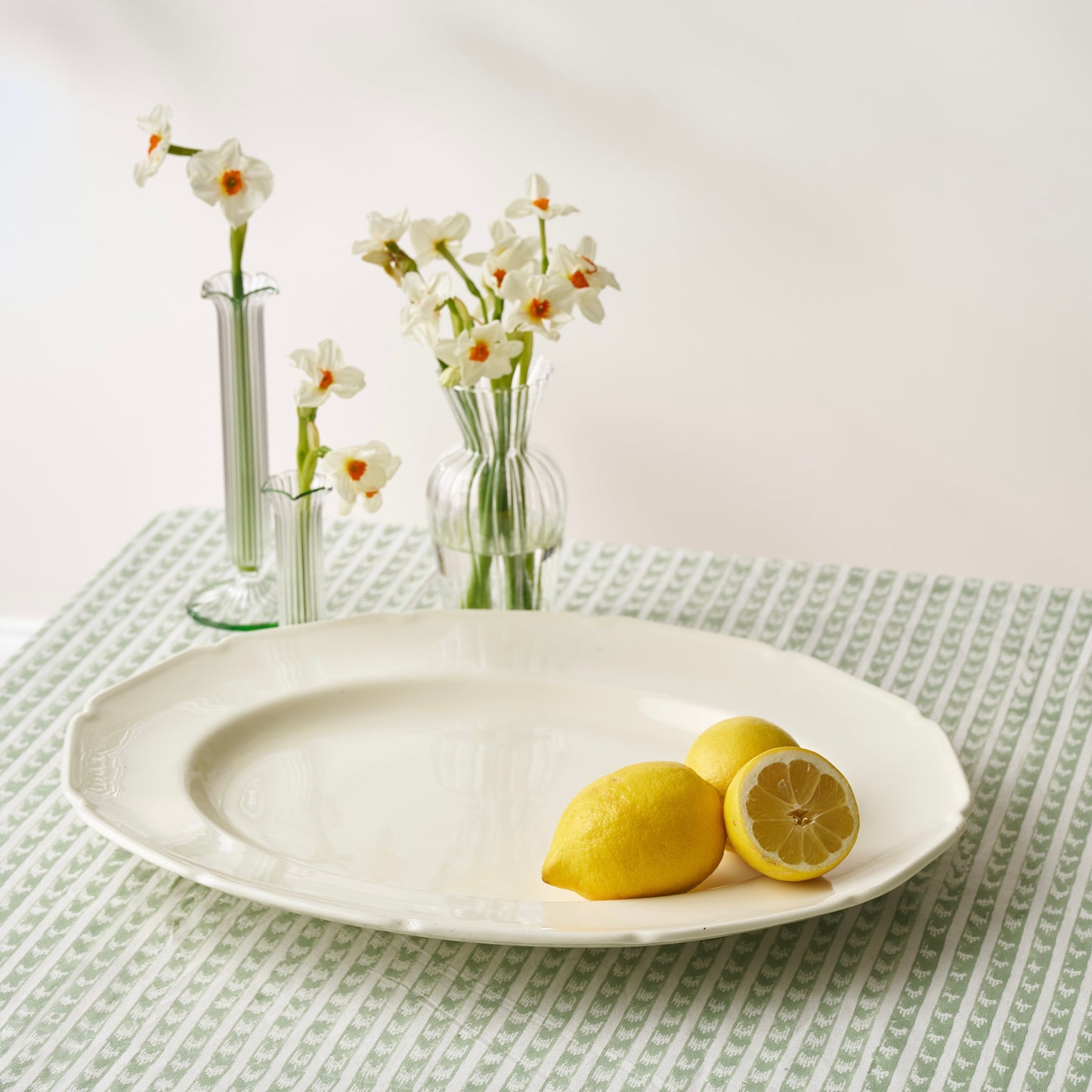 Vintage cream coloured serving platter