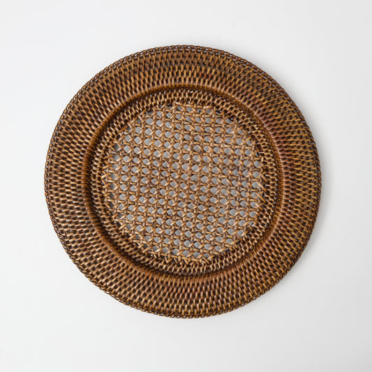 Brown Rattan Charger (Set of 4)
