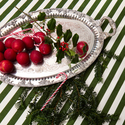 Oval Silver Plated Serving Tray