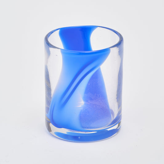 Blue Stripe Water Glasses (Set of 6)