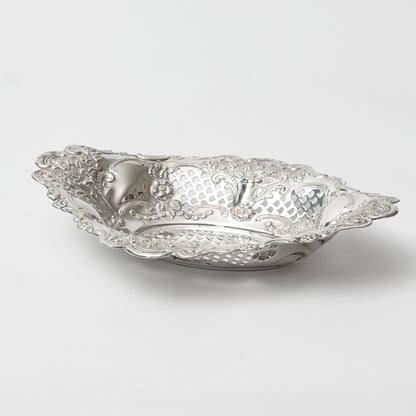 Silver Lattice Basket
