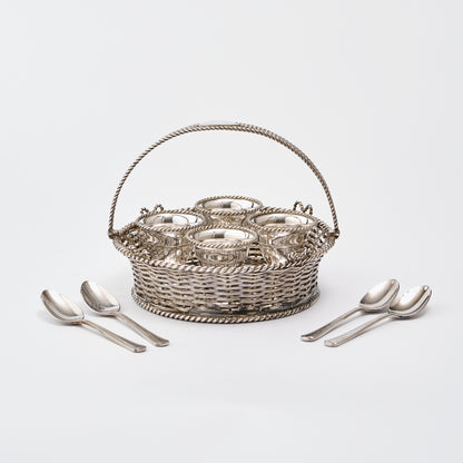 Silver Plated Egg Basket