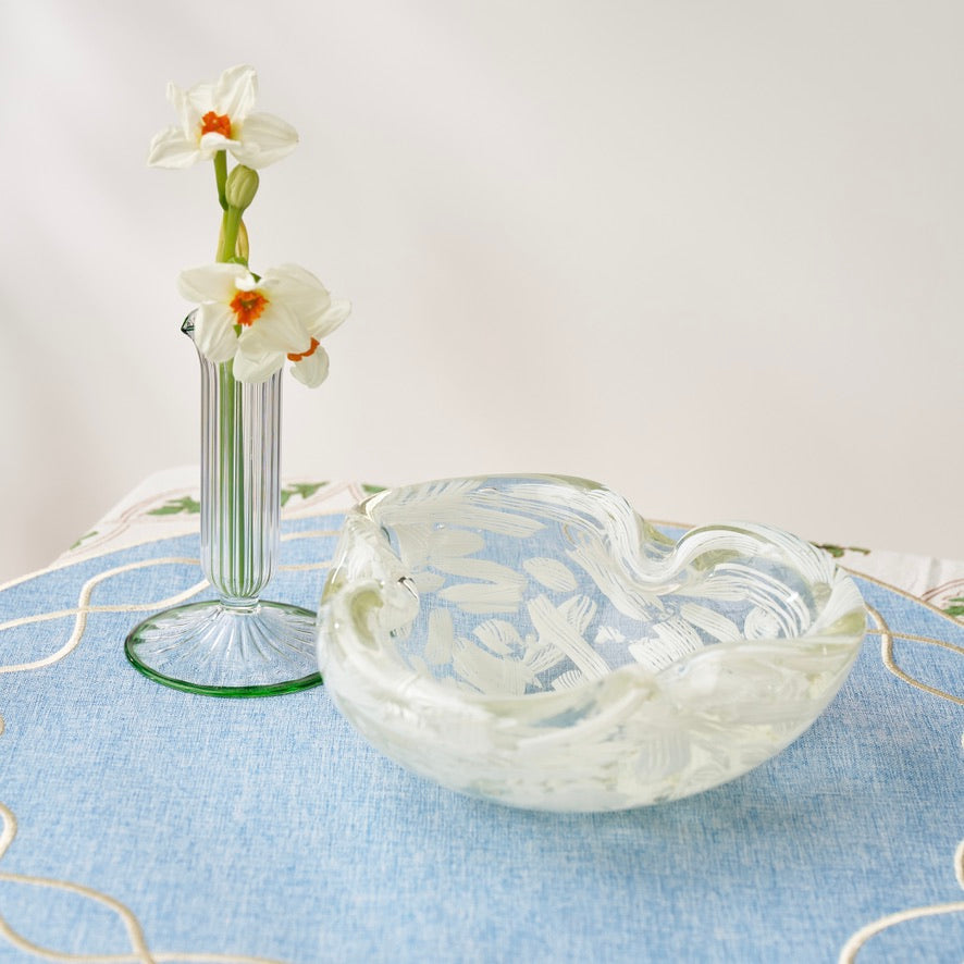Vintage Brush Stroke Murano Bowl