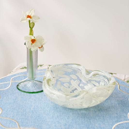 Vintage Brush Stroke Murano Bowl