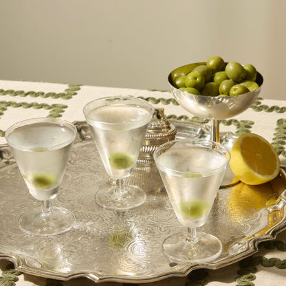 Round silver plated Tray