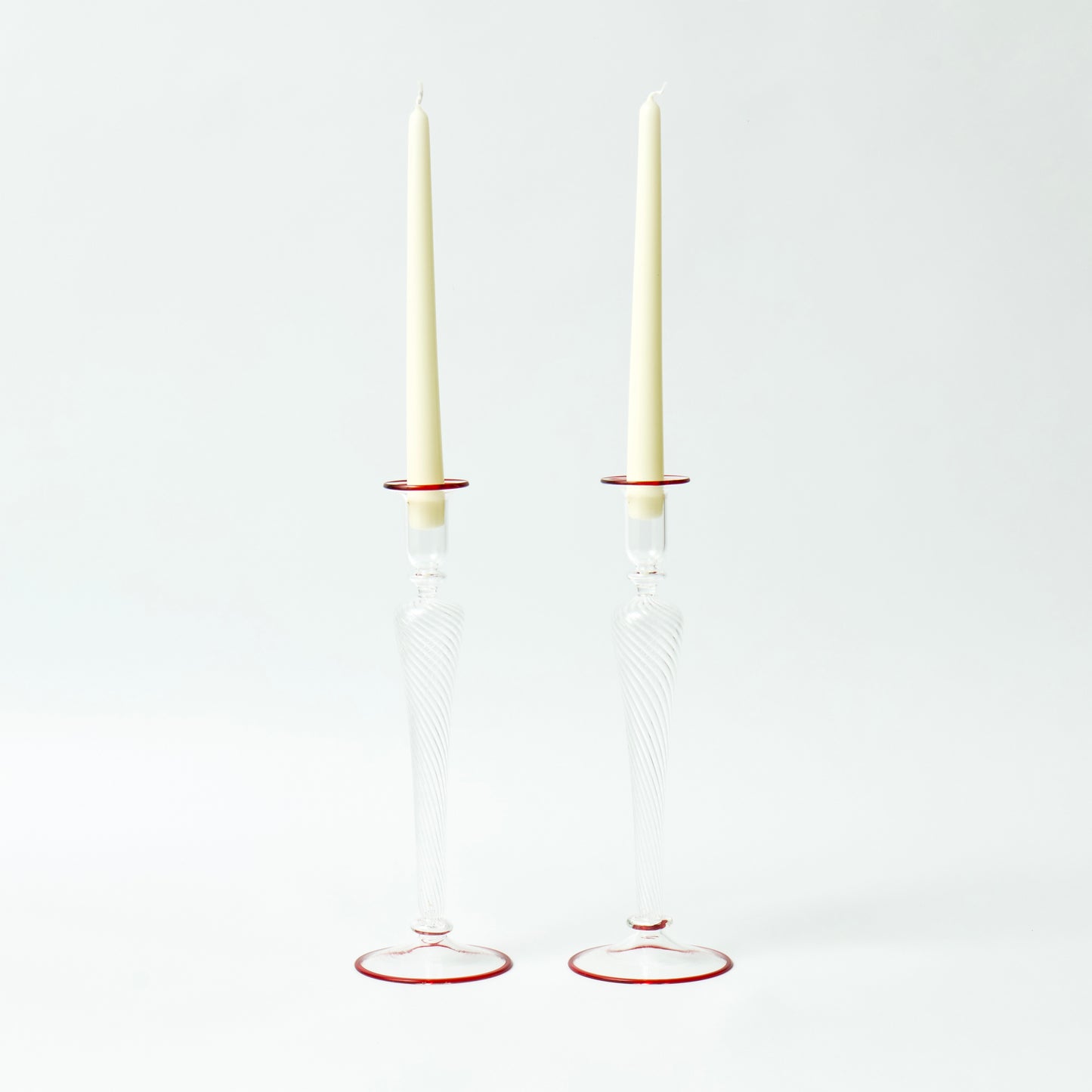 Red edged Noel Candlesticks