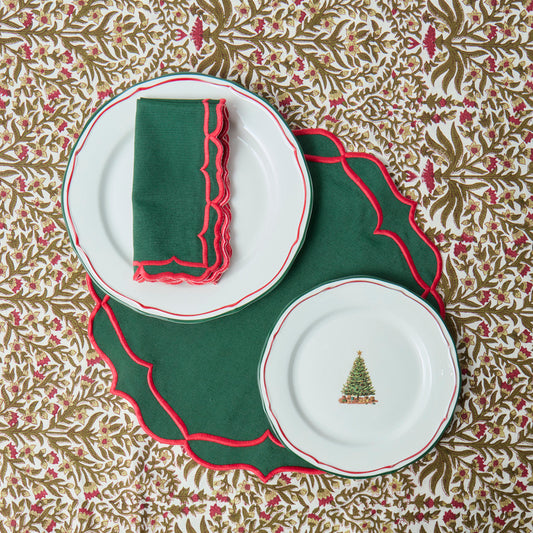 Noel Red & Green Christmas Napkin (Set of 4)