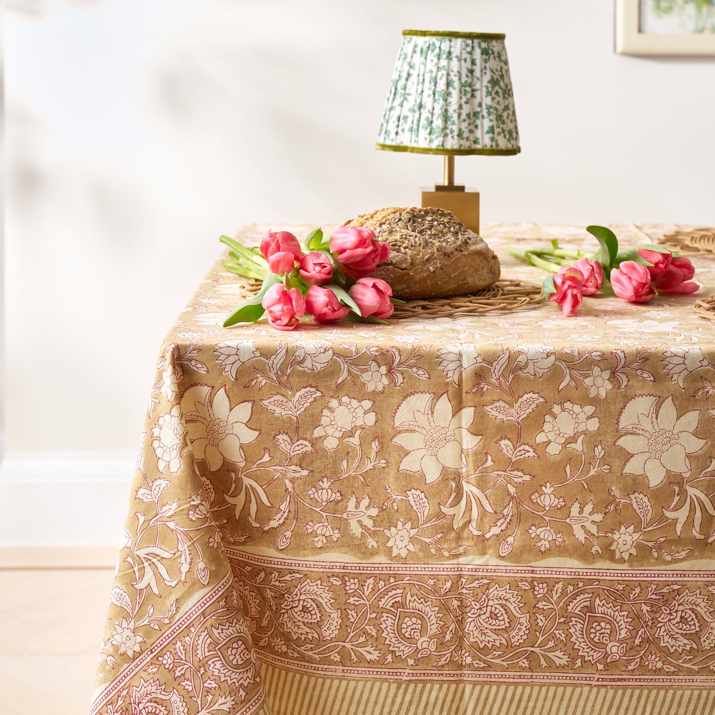 Pink Corn Harvest Tablecloth
