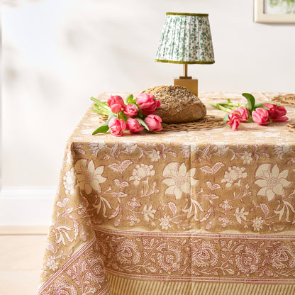 Pink Corn Harvest Tablecloth