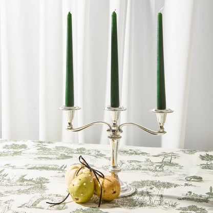 Pair of High-Low silver gilt Candlesticks
