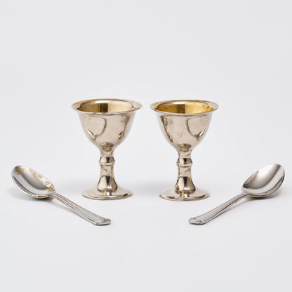 Pair of Silver Plated Egg Cups