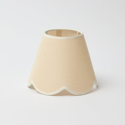 Beige Scallop Lampshade