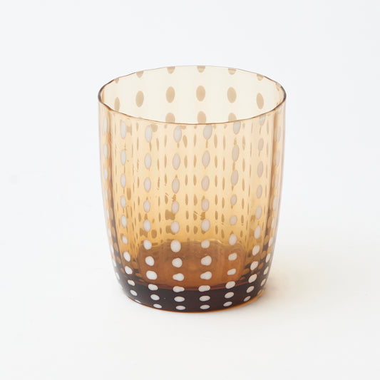 Amber Speckled Water Glasses (Set of 6)