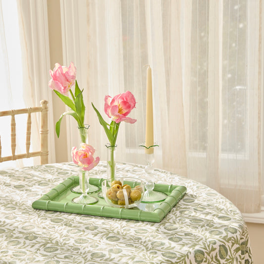 Pine Green Pomegranate Tablecloth