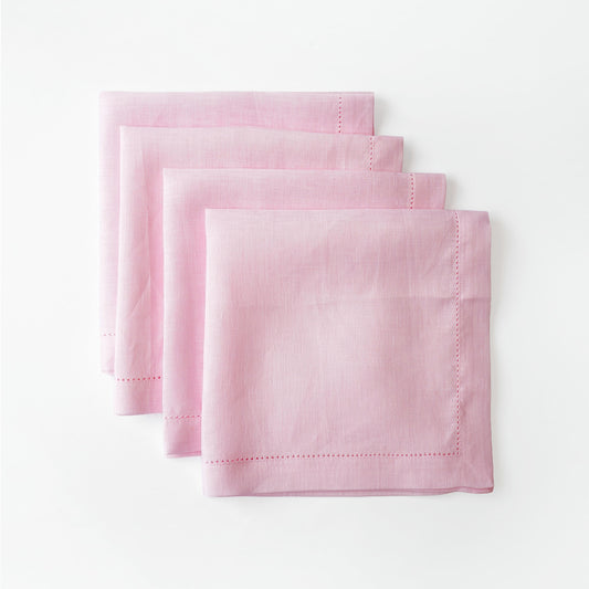 Pink Hemstitch Napkins (set of 4) (Copy)