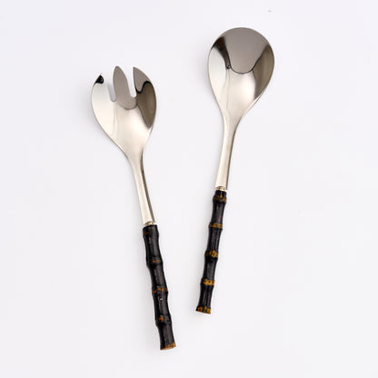 Bamboo Salad Servers (Dark - Set of 2)