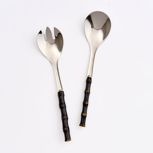 Bamboo Salad Servers (Dark - Set of 2)