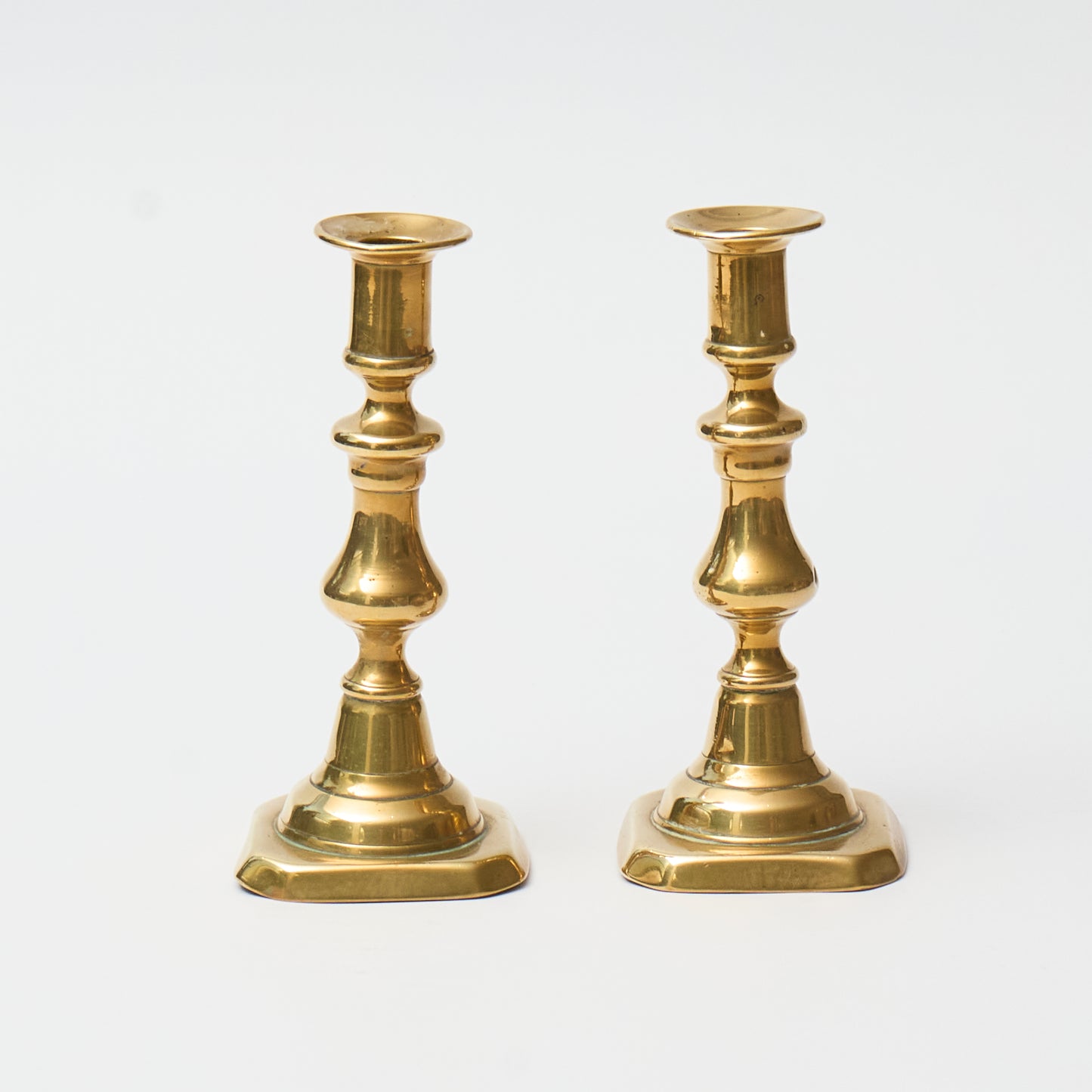 Pair of small Victorian Brass Candlesticks